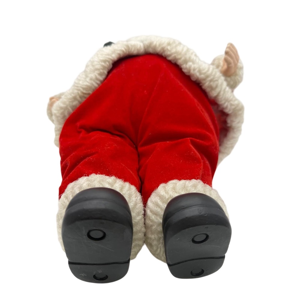Vtg 80s Santa Claus Doll Figurine Classic Christmas Decor Standing Plush Lg 18" - Picture 11 of 12